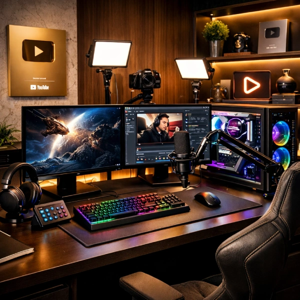 YouTube studio setup