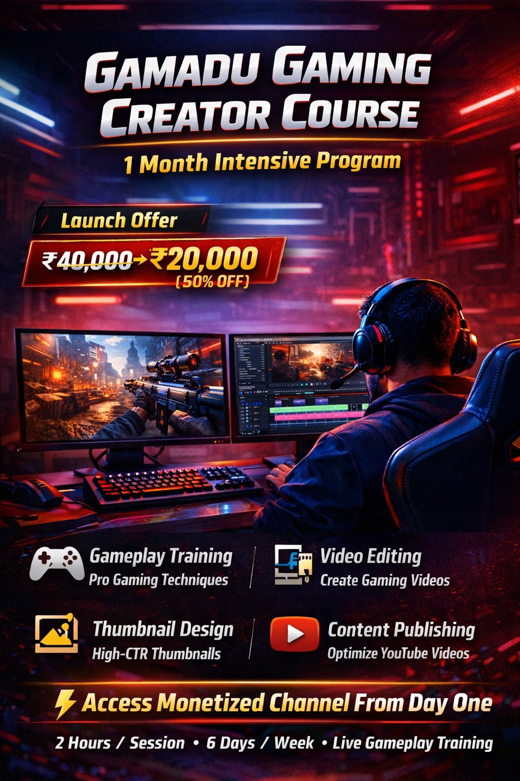 gamadu Gaming Creator course